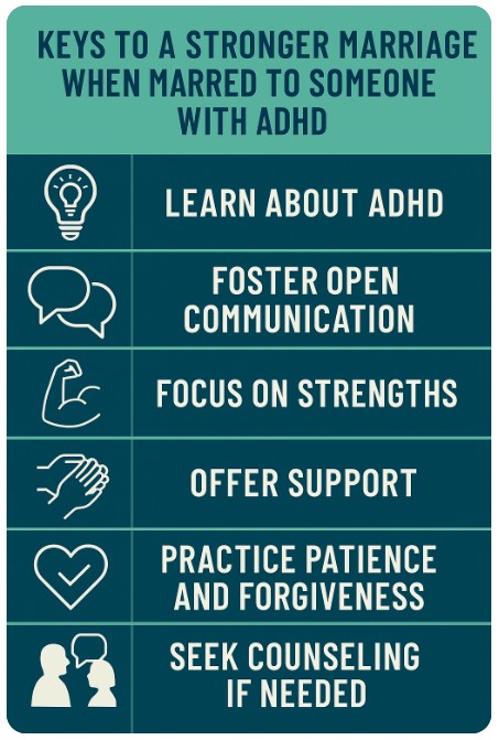 ADHD and Marriage Communication Infographic