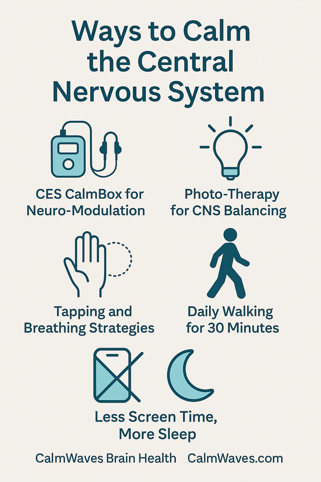 Ways to Calm the Nervous System Naturally Infographic